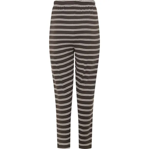 Pantalon Confort Marron Chocolat À Rayures Size 46-48 - Yours - Modalova