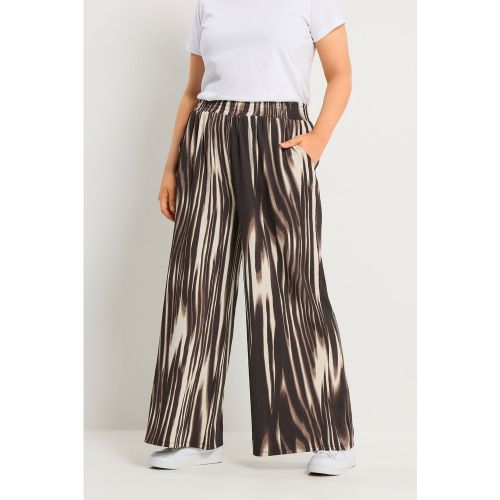 Pantalon Marron Chocolat À Imprimé Effet Flou Size 50-52 - Yours - Modalova