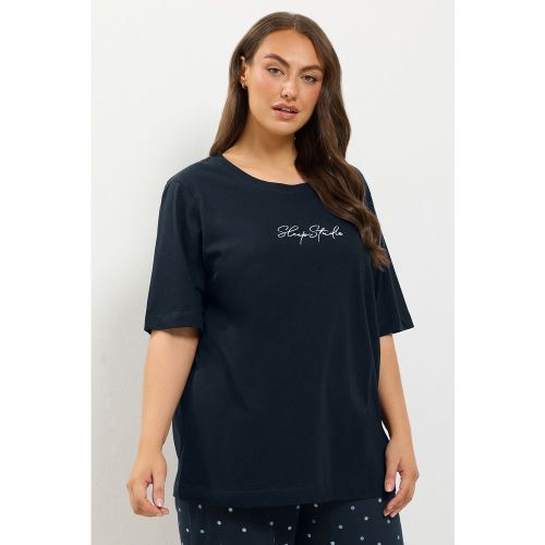 Tshirt De Pyjama Bleu Marine « Sleep Studio » En Coton Size 62-64 - Yours - Modalova