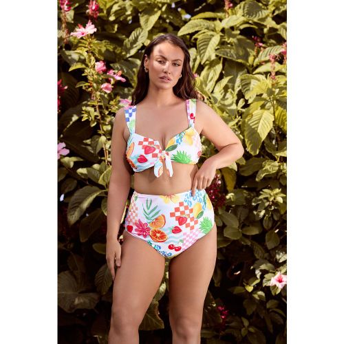 Haut De Bikini Rose À Motif Tropical Avec Armatures Size 48 - Yours - Modalova