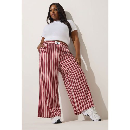 Pantalon Taille Boxer À Rayures Rose Foncé Size 54-56 - Limited Collection - Modalova