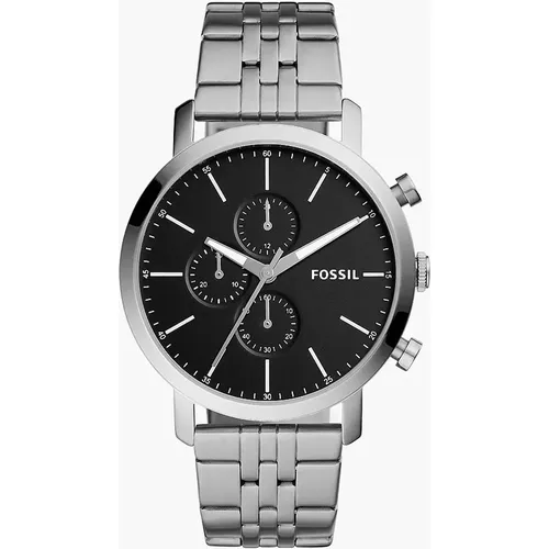 Montre Luther chronographe en acier inoxydable - Fossil Outlet - Modalova