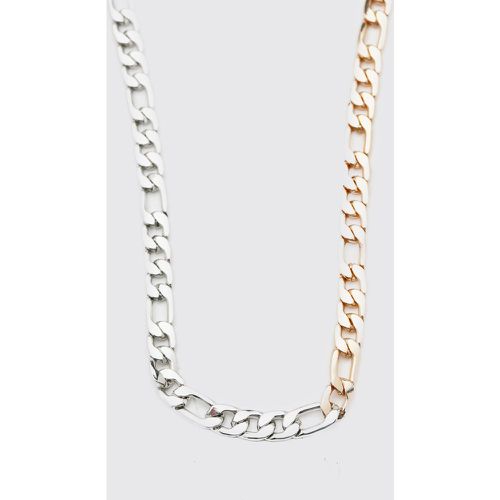 Collier double ton à chaîne épaisse - ONE SIZE - Boohooman - Modalova