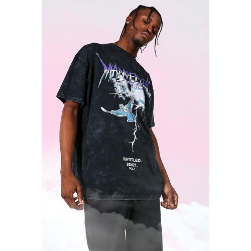 T-shirt à imprimé oversize - S - Boohooman - Modalova