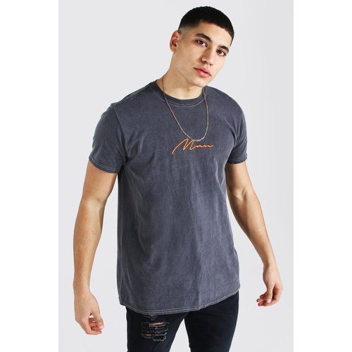 T-shirt surteint contrasté - MAN - S - Boohooman - Modalova