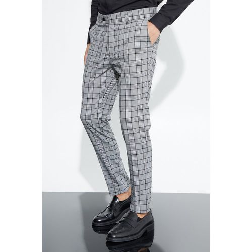 Pantalon court super skinny à carreaux - 34R - Boohooman - Modalova