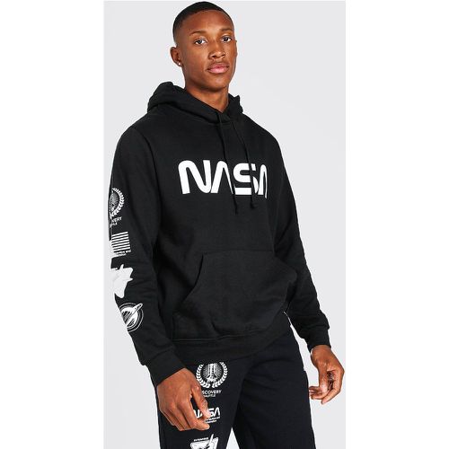 Sweat à capuche officiel NASA imprimé sur les manches homme - S - Boohooman - Modalova