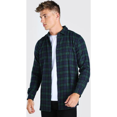 Chemise longue à carreaux - S - Boohooman - Modalova