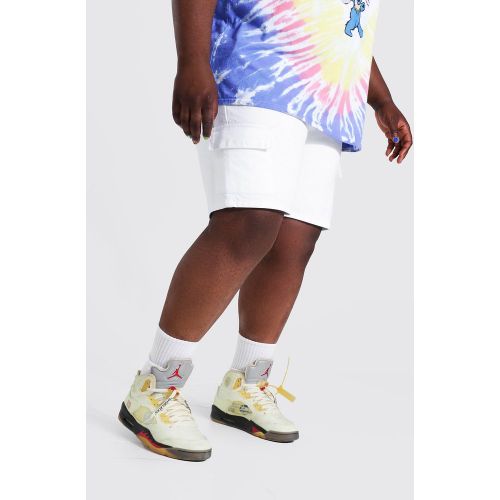 Grande taille - Short cargo slim en jean - 38 - Boohooman - Modalova