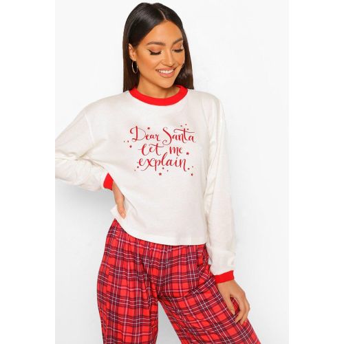 Top De Pyjama Dear Santa - Mix N Match - 36 - boohoo - Modalova