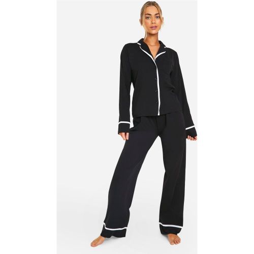 Ensemble De Pyjama Boutonné À Manches Longues - 42 - boohoo - Modalova
