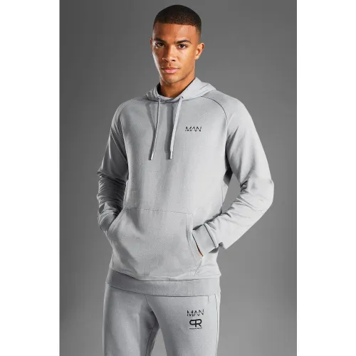 Sweat à capuche à logo imprimé - MAN Active - XXXL - Boohooman - Modalova