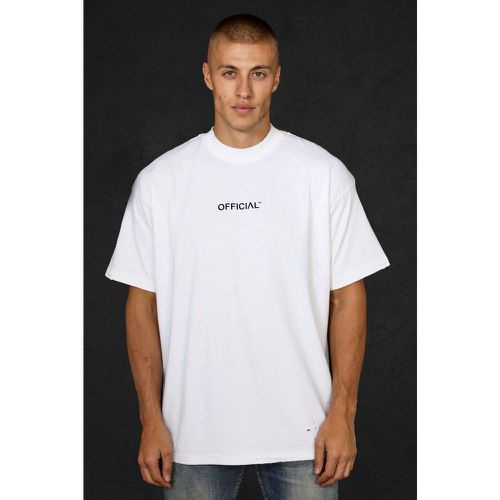 T-shirt oversize épais effet usé - Boohooman - Modalova
