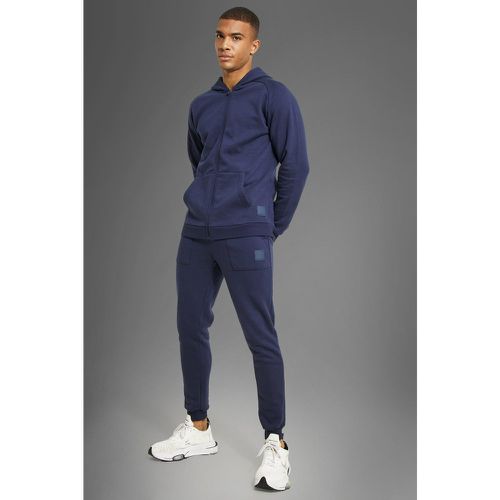 Ensemble de survêtement de sport zippé - MAN Active - M - Boohooman - Modalova