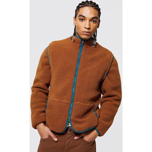 Veste en polaire avec manches détachables homme - S - Boohooman - Modalova