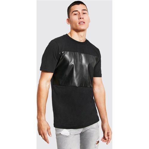T-shirt slim à empiècement - MAN - XS - Boohooman - Modalova