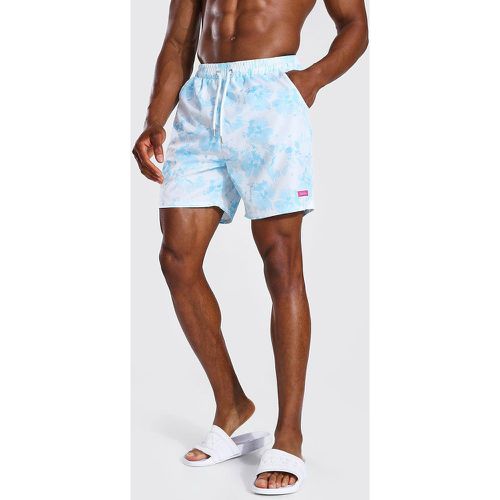 Short de bain mi long à fleurs - S - Boohooman - Modalova