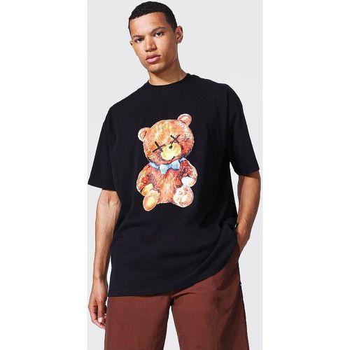 Tall - T-shirt oversize à imprimé ours en peluche - Boohooman - Modalova