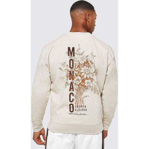 Sweat à imprimé Monaco homme - L - Boohooman - Modalova