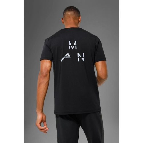 T-shirt de sport à détails réfléchissants - MAN Active - M - Boohooman - Modalova