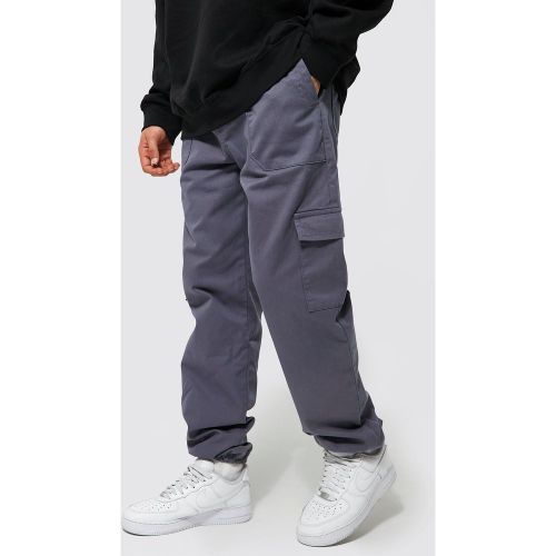 Pantalon cargo à poches multiples et cordons de serrage - S - Boohooman - Modalova