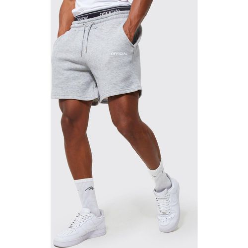 Short oversize à double bande élastiquée - MAN Official - L - Boohooman - Modalova