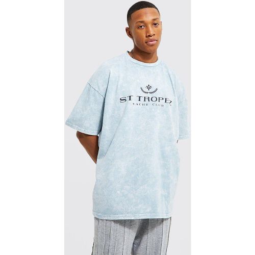 T-shirt oversize surteint imprimé - M - Boohooman - Modalova