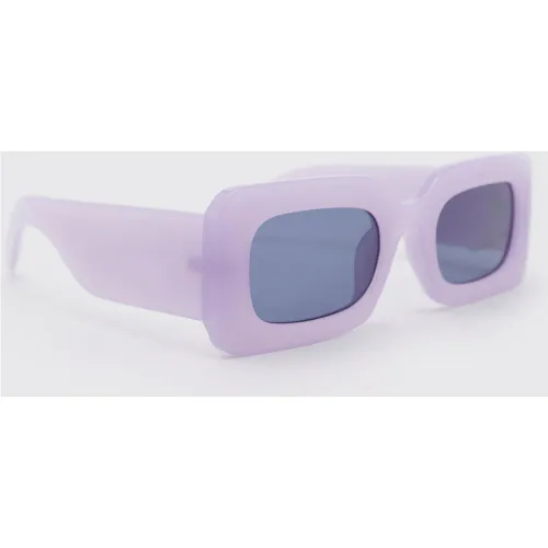 Lunettes de soleil épaisses rectangulaires - ONE SIZE - Boohooman - Modalova