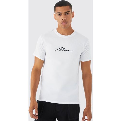 T-shirt "MAN" brodé - XL - Boohooman - Modalova