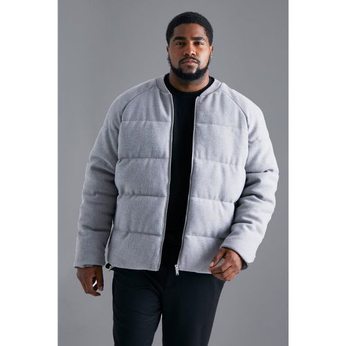 Grande taille - Bomber matelassé effet laine - XXL - Boohooman - Modalova