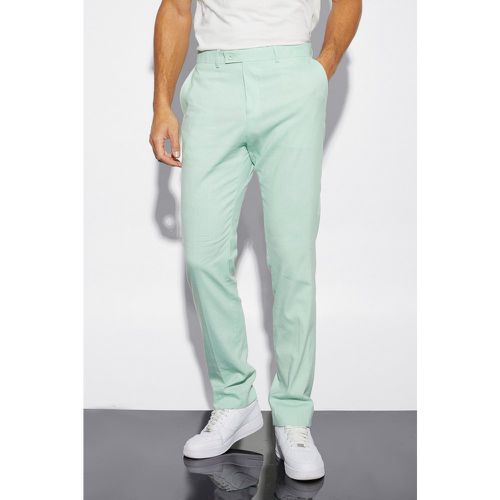 Grande taille - Pantalon de costume slim en lin - 36 - Boohooman - Modalova