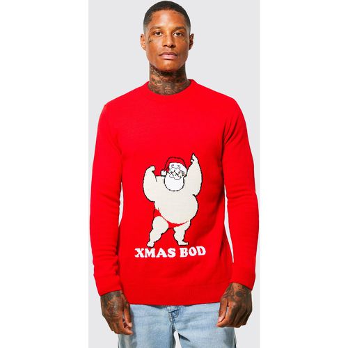 Pull de Noël à imprimé et slogan - S - Boohooman - Modalova