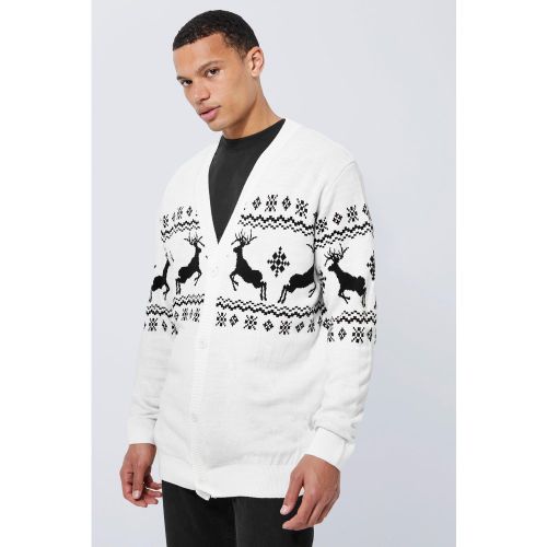 Tall - Cardigan à motif rennes de Noël - XXL - Boohooman - Modalova