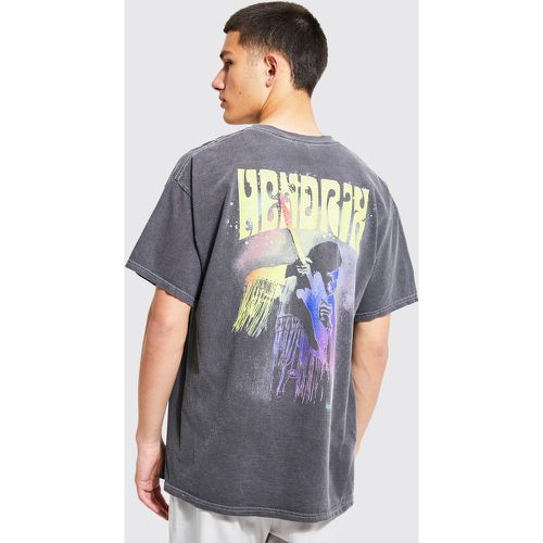 T-shirt oversize à imprimé Jimi Hendrix - Boohooman - Modalova