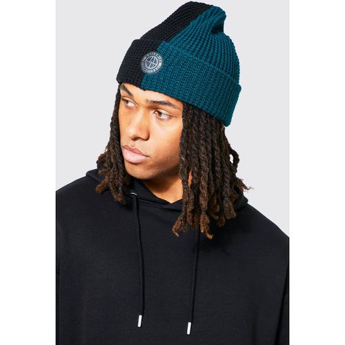 Bonnet oversize en tissu gaufré - ONE SIZE - Boohooman - Modalova