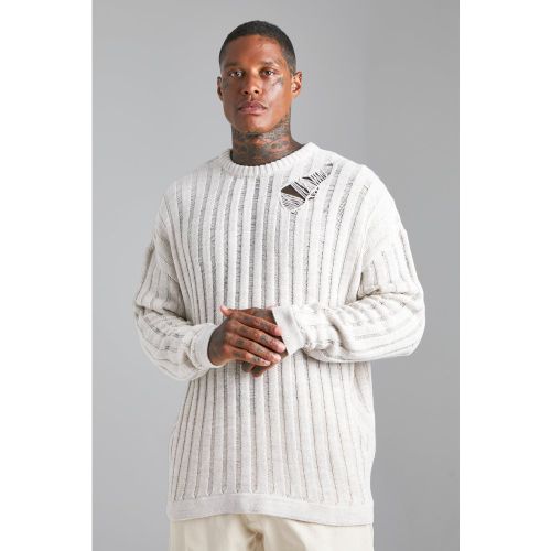 Pull oversize à coutures apparentes - XL - Boohooman - Modalova