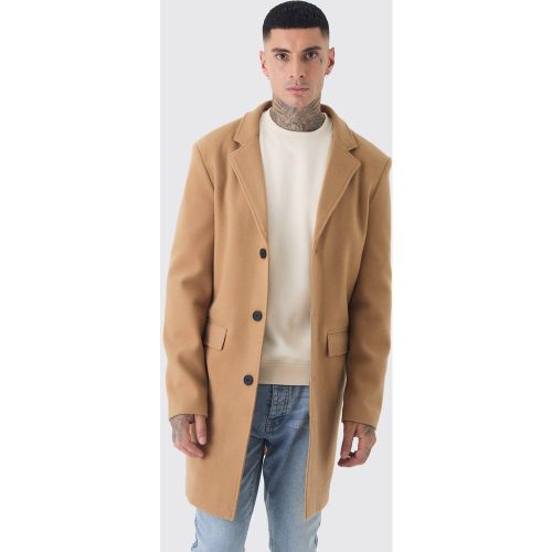 Tall - Manteau effet laine - S - Boohooman - Modalova