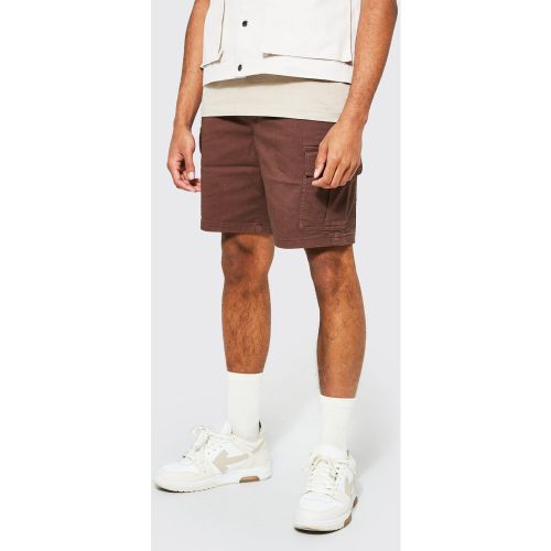 Short cargo surteint en twill - 36 - Boohooman - Modalova