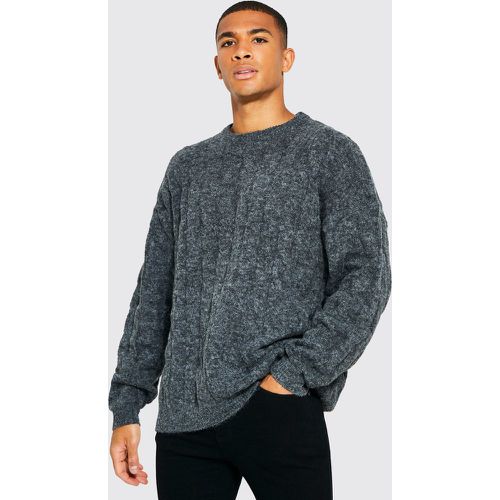 Pull oversize en maille torsadée - M - Boohooman - Modalova