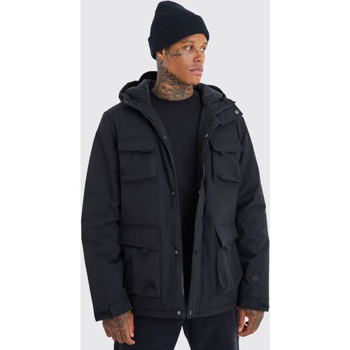 Parka habillée à poche en relief homme - XS - Boohooman - Modalova