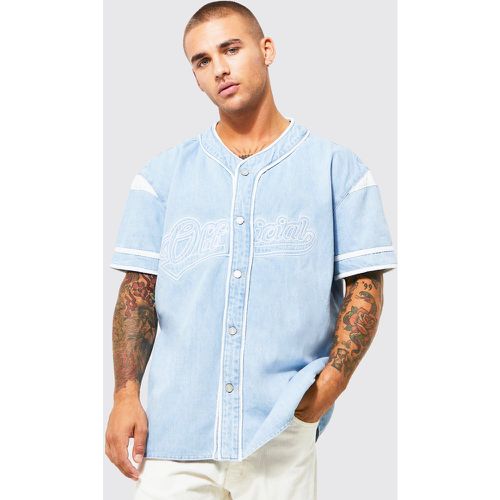 Chemise de baseball oversize - L - Boohooman - Modalova