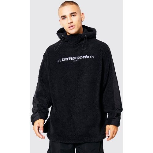 Sweat à capuche oversize en polaire homme - L - Boohooman - Modalova