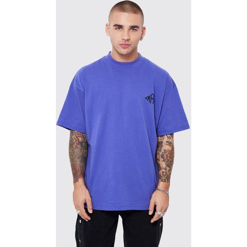 T-shirt oversize délavé à col montant - MAN - XS - Boohooman - Modalova