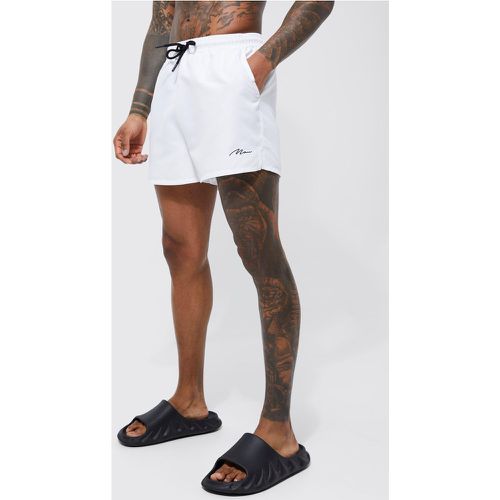 Short de bain court à logo - MAN - S - Boohooman - Modalova