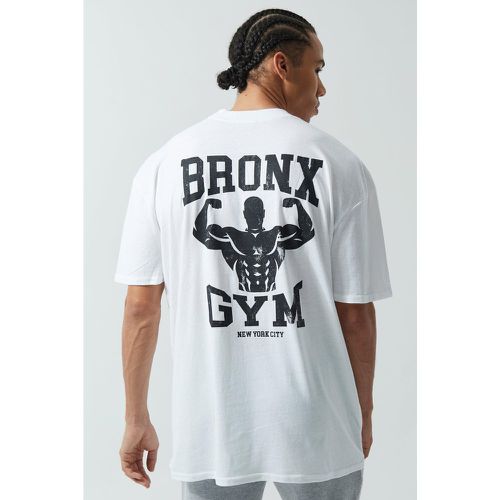 Tall - T-shirt de sport oversize à slogan Bronx - Boohooman - Modalova