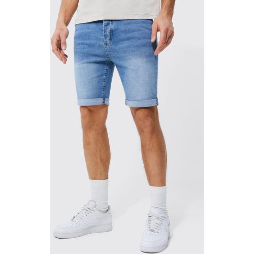 Tall - Short skinny en jean déchiré - 36 - Boohooman - Modalova