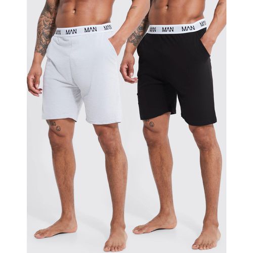 Lot de 2 shorts confort - MAN - M - Boohooman - Modalova