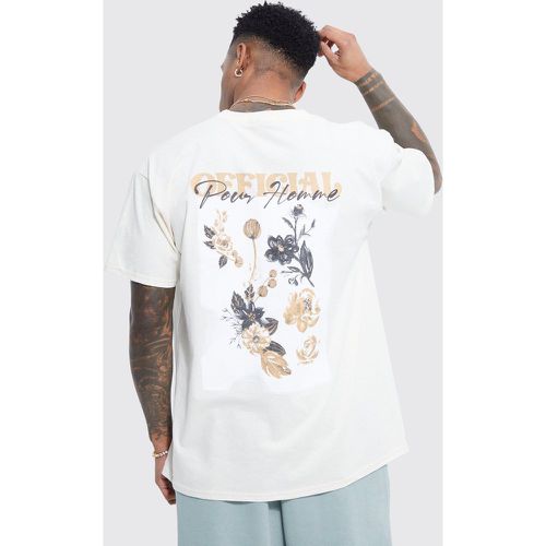T-shirt oversize fleuri - Boohooman - Modalova