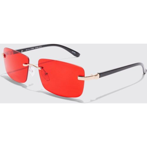 Lunettes de soleil rectangulaires - ONE SIZE - Boohooman - Modalova