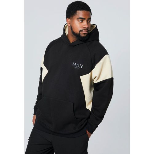 Grande taille - Sweat à capuche color block - MAN homme - XXXXXL - Boohooman - Modalova